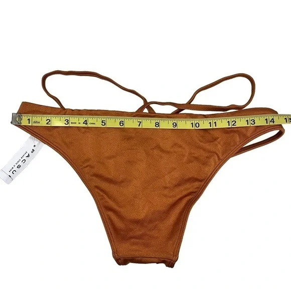LA Hearts Copper Bikini Bottom Small New - Picture 5 of 6